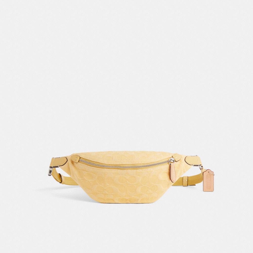 Coach Restored Charter Belt Bag 7 In Signature Denim