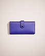 COACH®,RESTORED SLIM TRIFOLD WALLET,Pewter/Purple,Front View