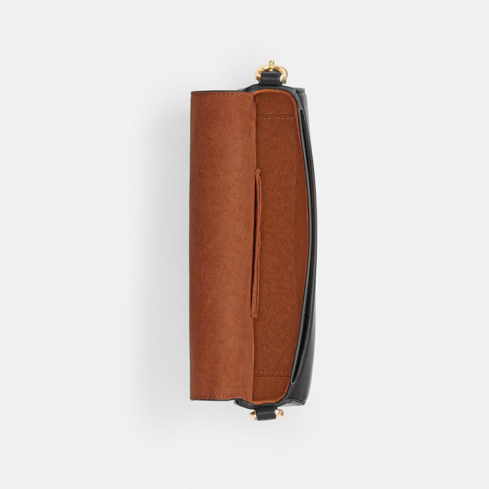COACH®,Andrea Small Shoulder Bag In Signature Canvas,,Inside View,Top View