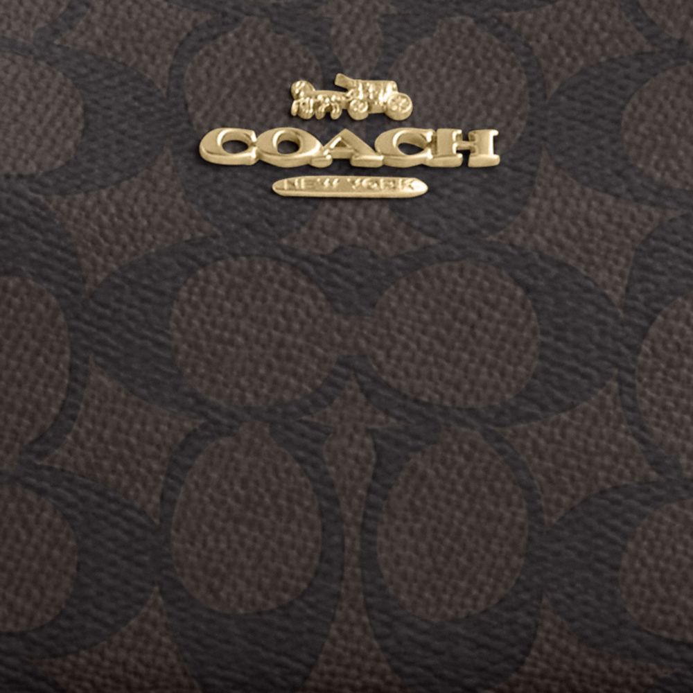 COACH®,Teri Mini Crossbody Bag In Signature Canvas,Shoulder Bag,Casual,Black,Closer View