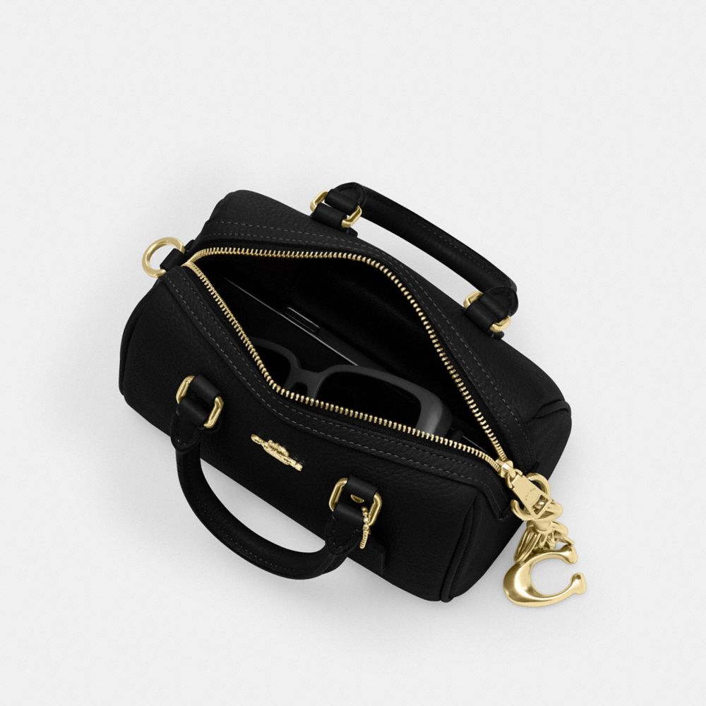 COACH®,ミニ ローアン クロスボディ バッグ,ミニバッグ&お財布ショルダー,ﾌﾞﾗｯｸ