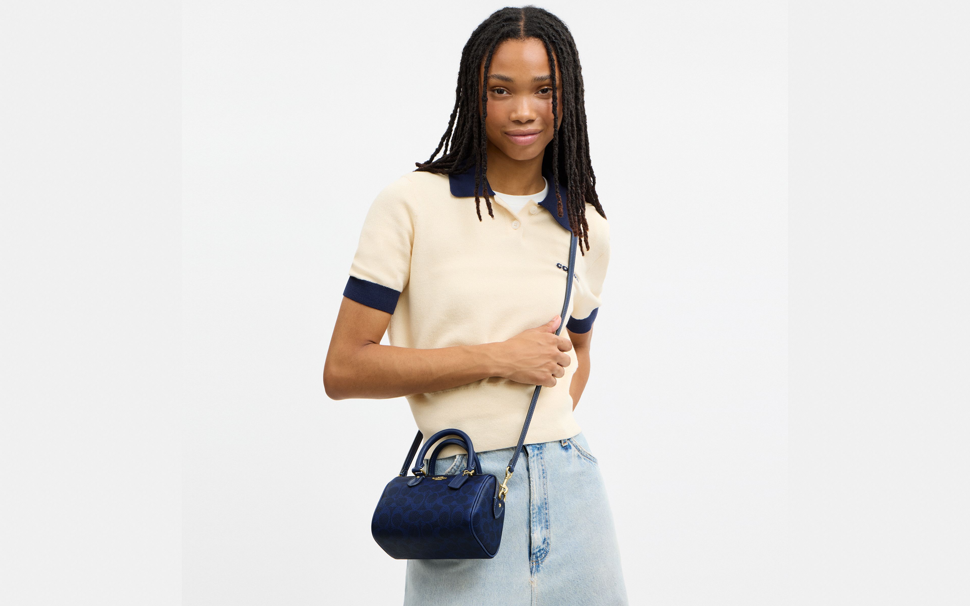 Mini Rowan Crossbody Bag In Signature Canvas