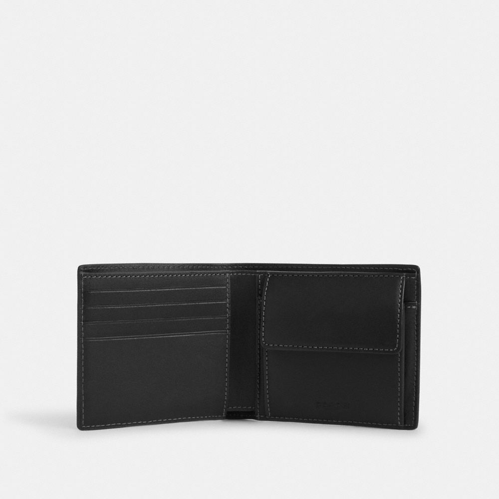 COACH®,コイン ウォレット・スター プリント,二つ折り&三つ折り財布,ﾌﾞﾗｯｸ/ﾌﾞﾗｯｸ