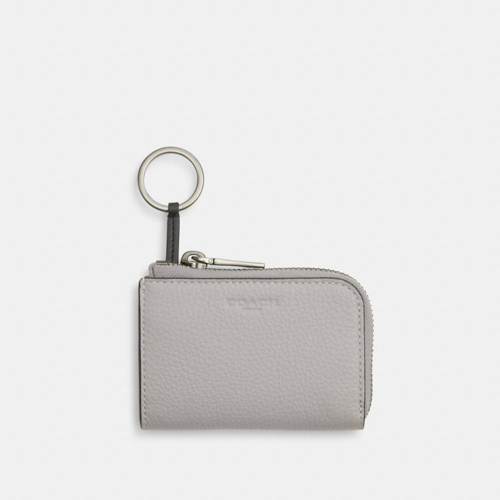 COACH®,ジップ キー ケース,キーケース,ﾀﾞｳﾞ ｸﾞﾚｰ