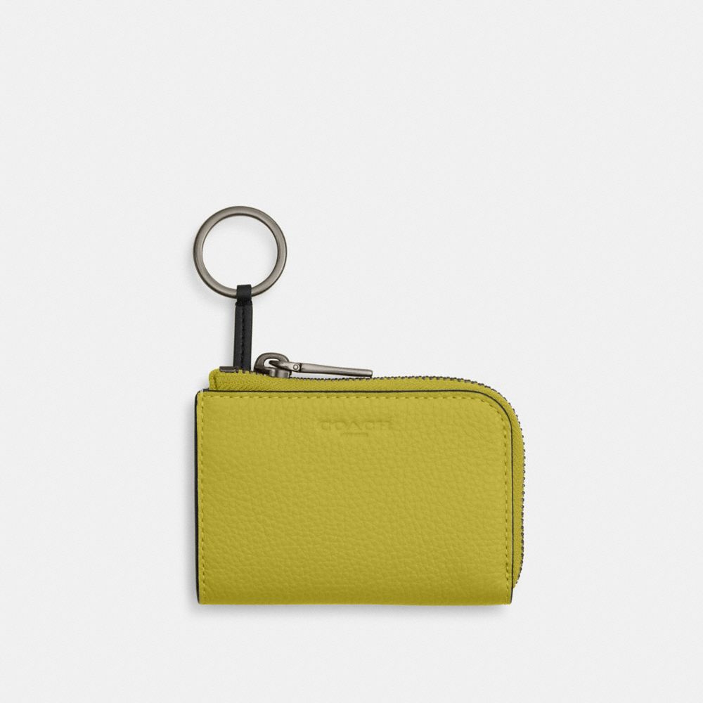 COACH®,ジップ キー ケース,キーケース,ﾗｲﾑ ｸﾞﾘｰﾝ