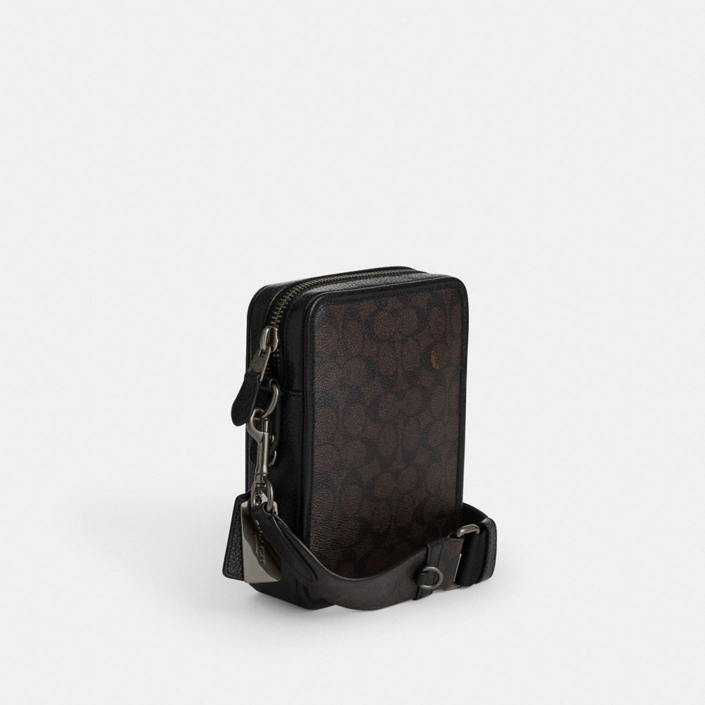COACH®,Sullivan Crossbody In Signature Canvas,Crossbody,Color Block,Pen Holder,Casual,Multi Color,Angle View