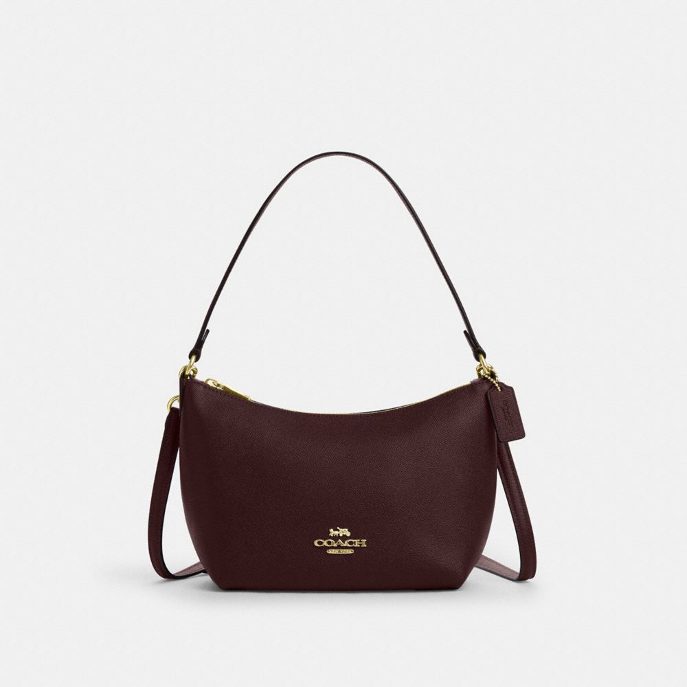 COACH®,Zip Top Shoulder Bag,,Front View