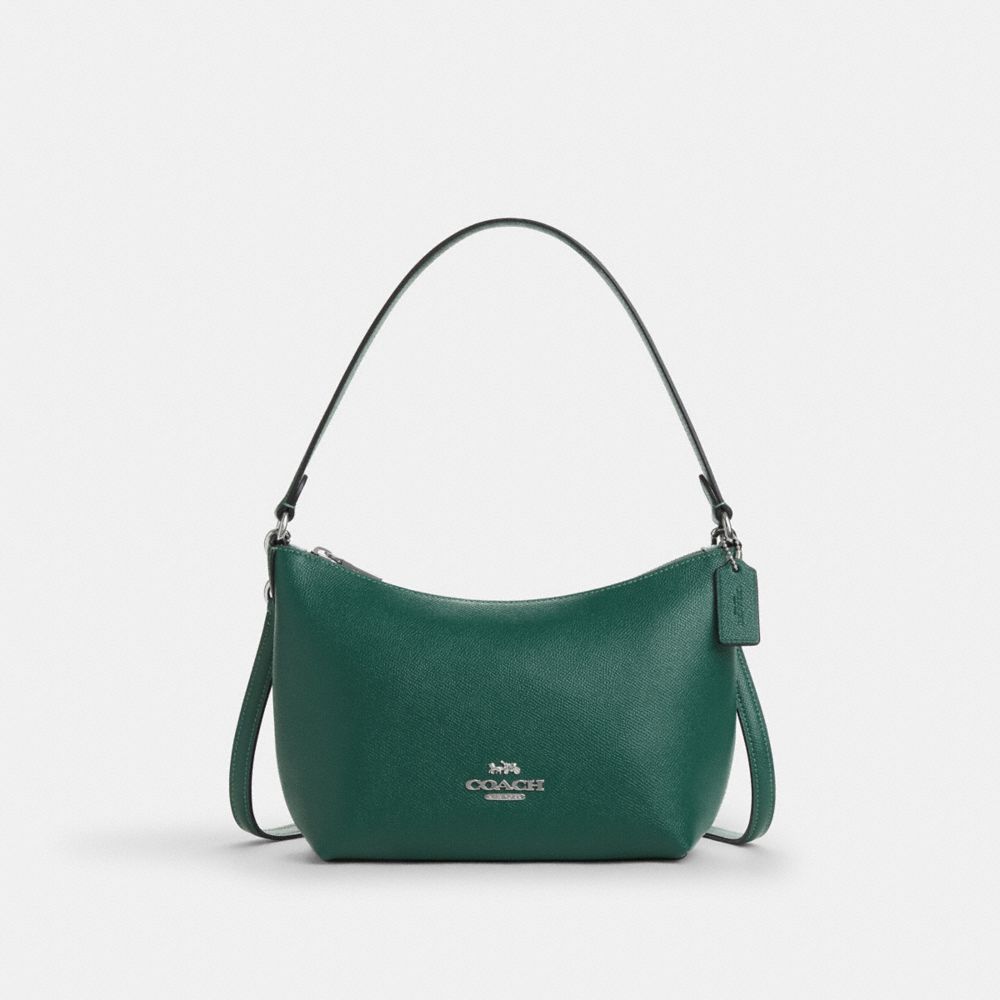 COACH®,Zip Top Shoulder Bag,,Front View