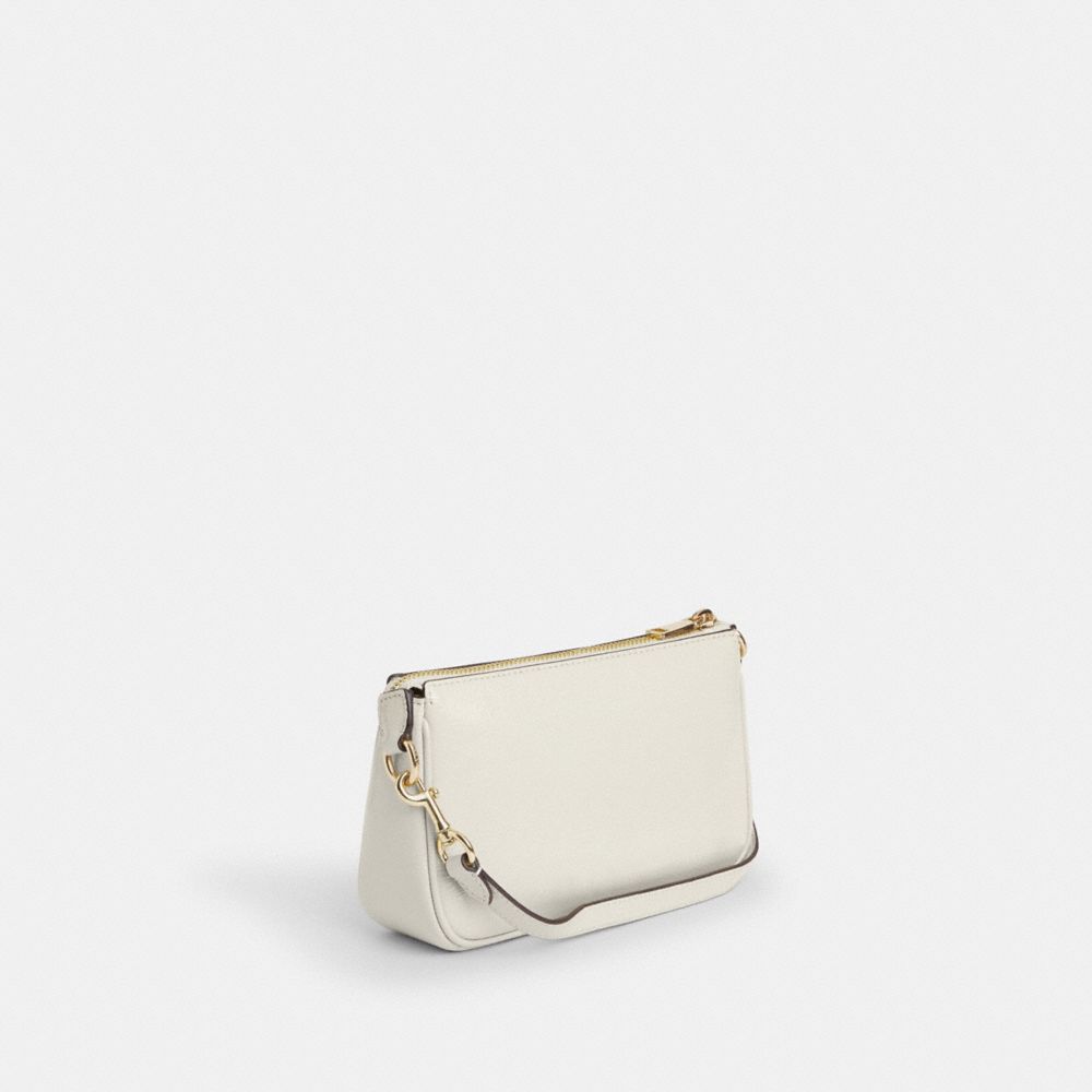 COACH®,Nolita 19,Shoulder Bag,Wristlet,Logo,Metal,Casual,White,Angle View