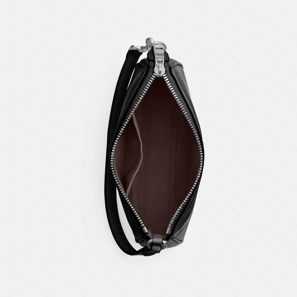 COACH®,Nolita 19,Shoulder Bag,Wristlet,Logo,Metal,Casual,Black,Inside View,Top View