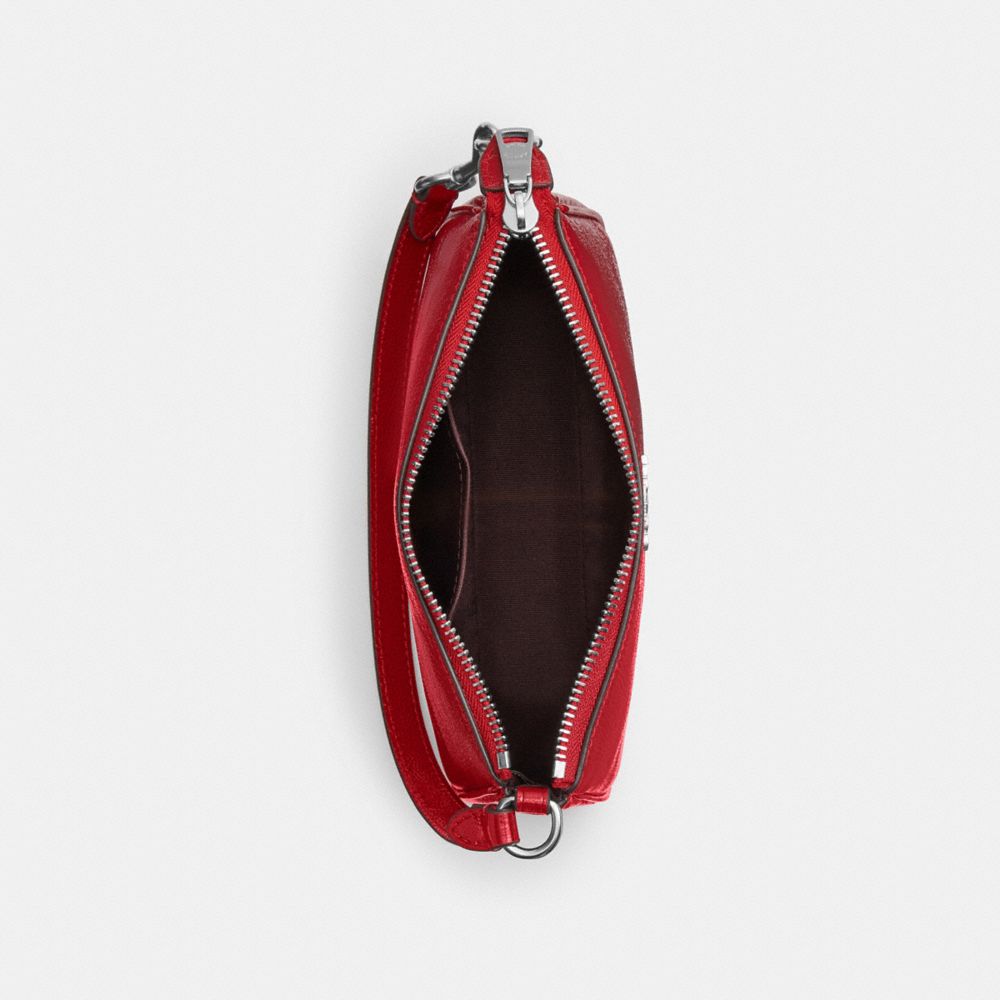 COACH®,Nolita 19,Shoulder Bag,Wristlet,Logo,Metal,Casual,Maroon,Inside View,Top View