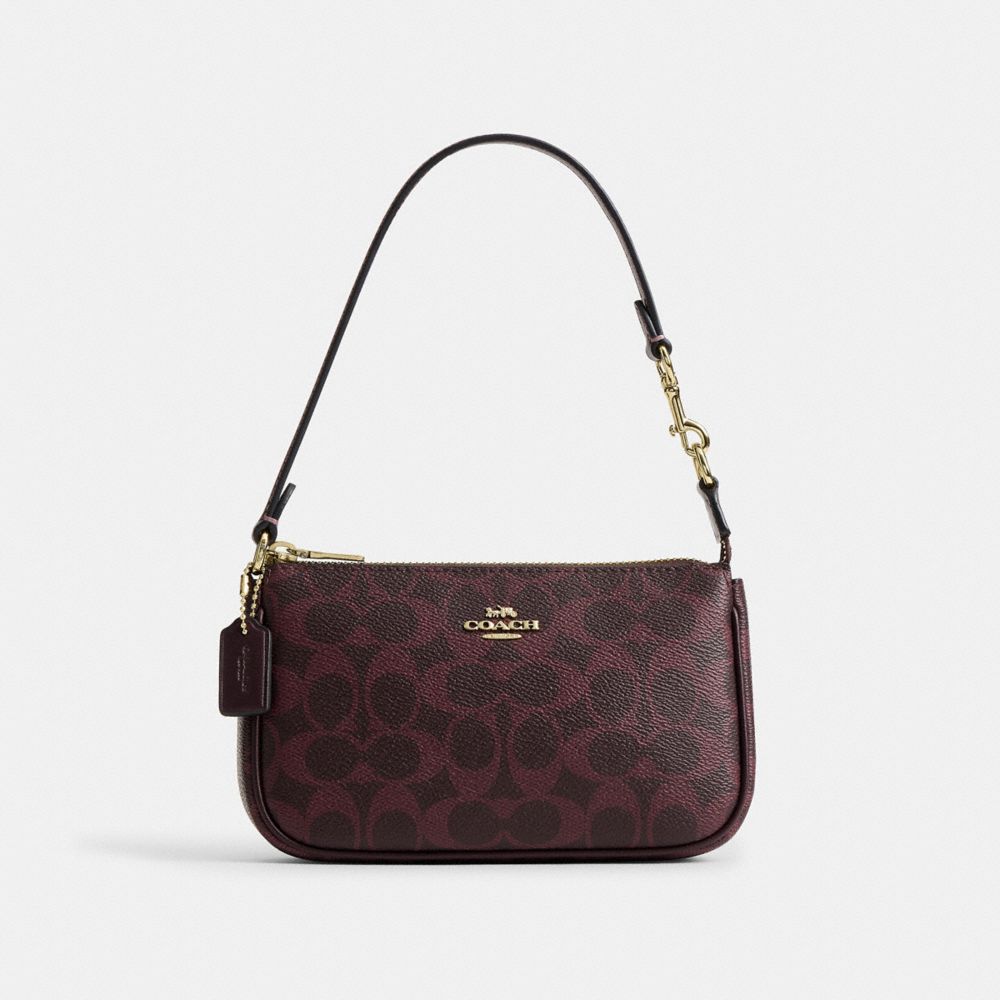 COACH®,Nolita 19 In Signature Canvas,Canvas,Shoulder Bag,Metal,Casual,,Front View
