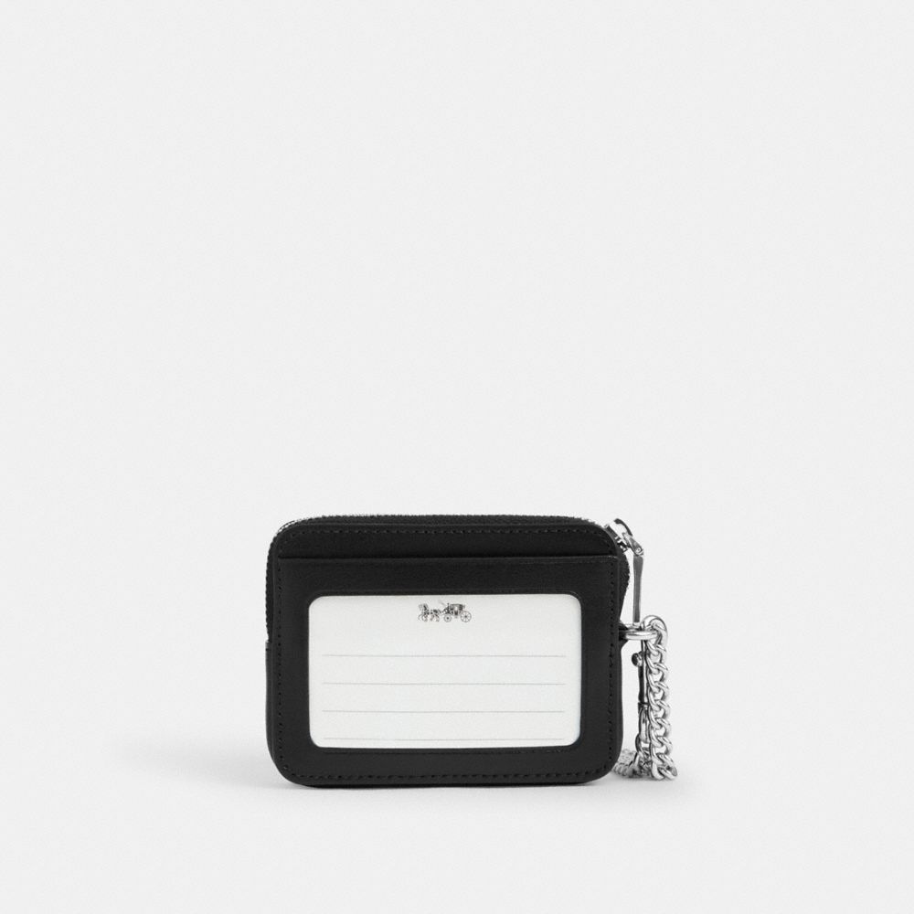 COACH®,ジップ カード ケース・ハート ボルト プリント,カードケース&パスケース,