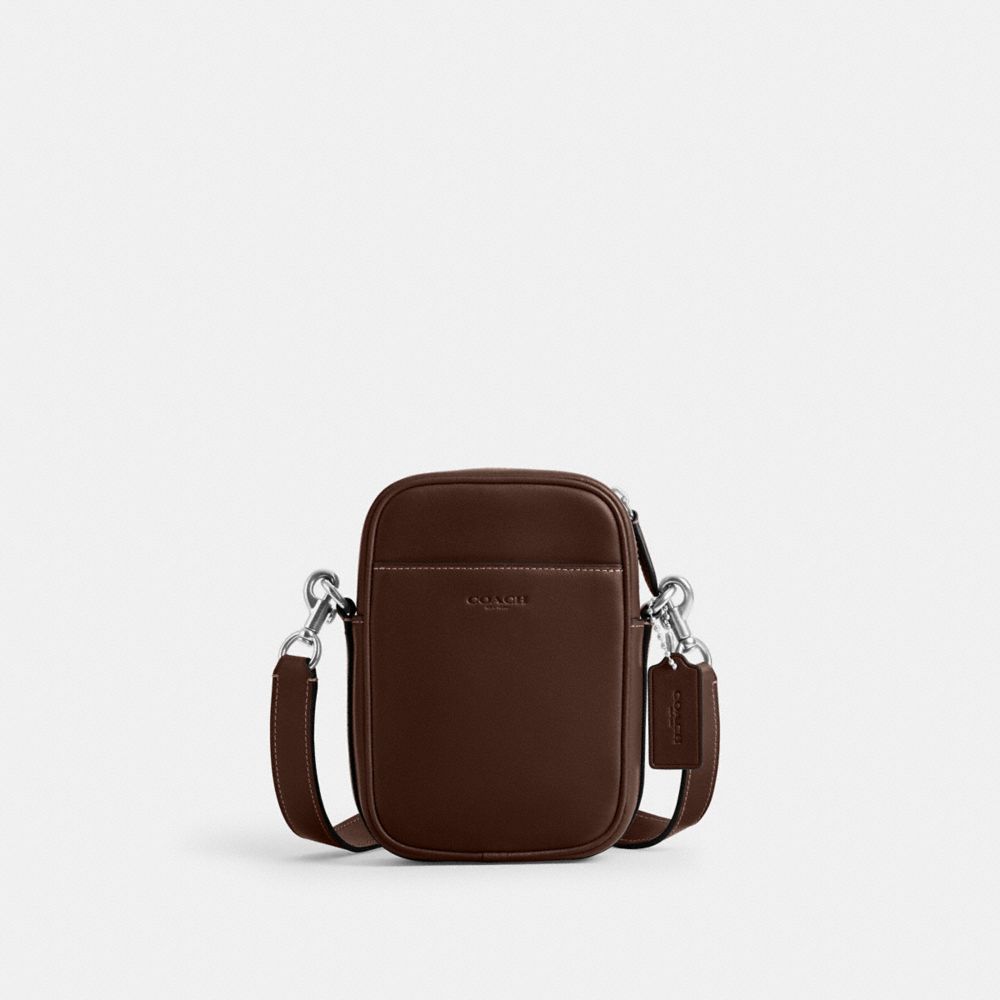 Coach Hitch Crossbody in Redwood Stylish Leather Bag for Men