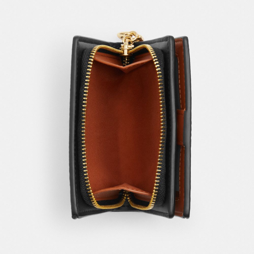 COACH®,コズミック コーチ スナップ ウォレット・シグネチャー キャンバス・レキシー プリント,ミニ財布(二つ折り&三つ折り),