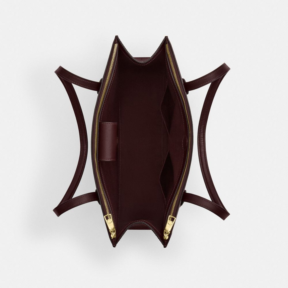 COACH®,Nina Tote Bag,Tote,Logo,Casual,Maroon,Inside View,Top View