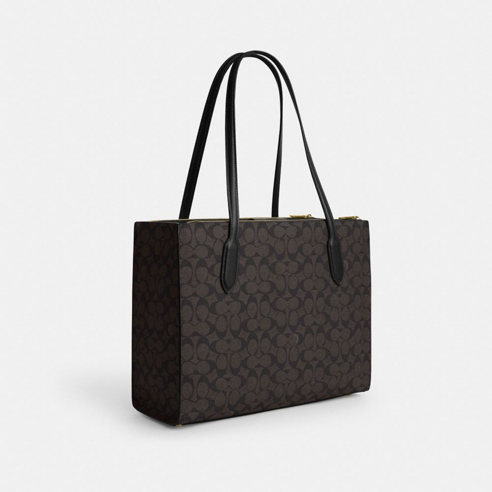 COACH®,Nina Tote Bag In Signature Canvas,,Angle View