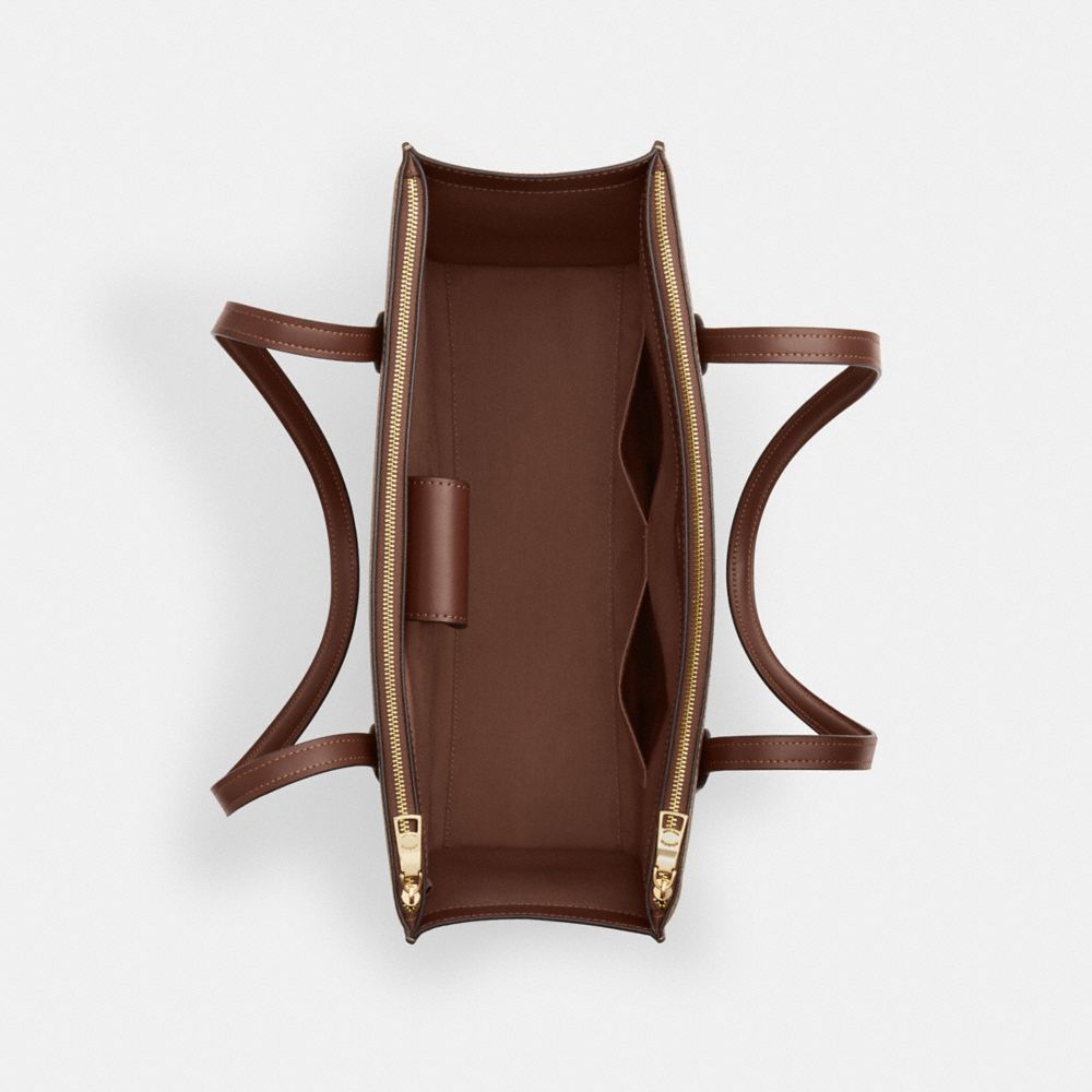 COACH®,Nina Tote Bag In Signature Canvas,,Inside View,Top View