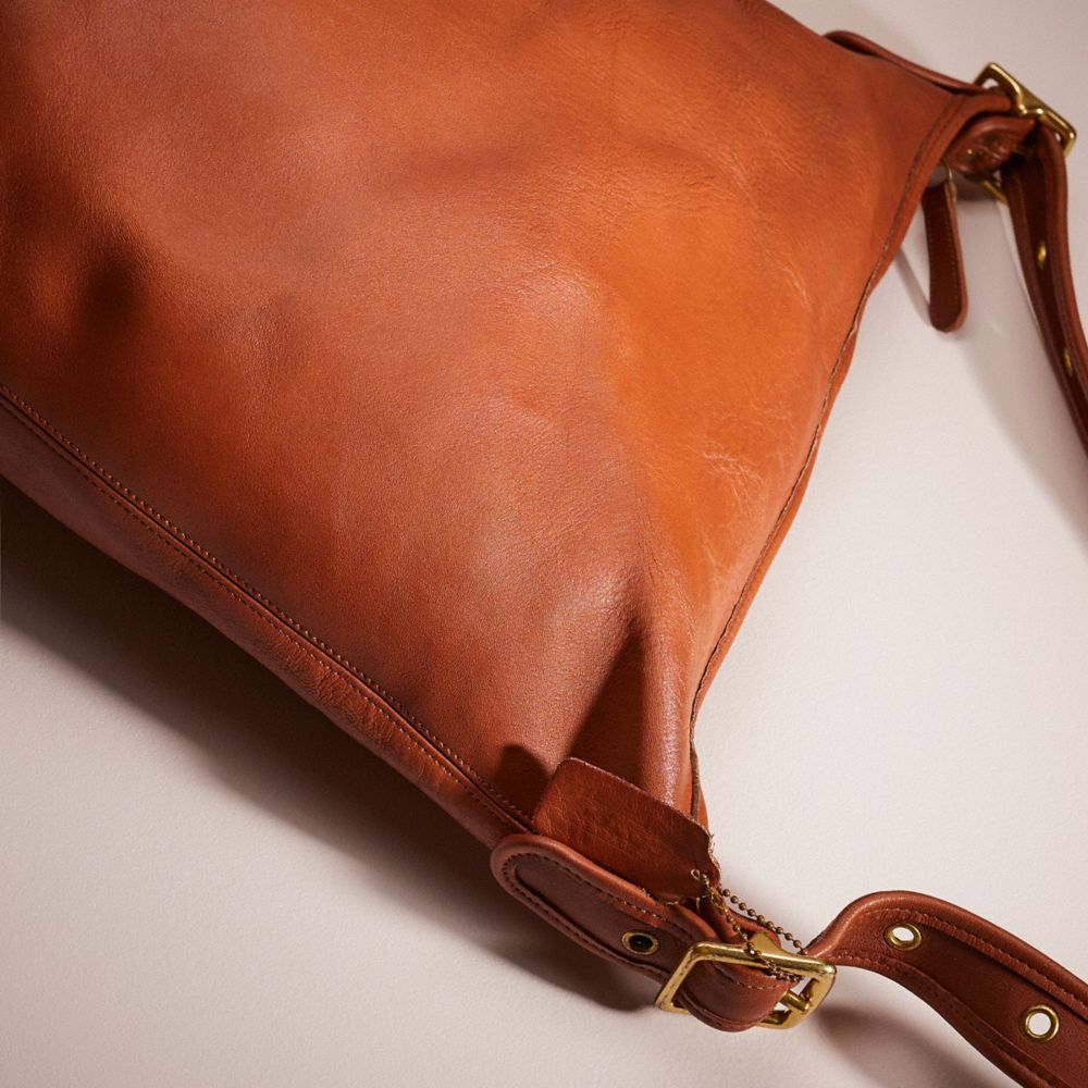 COACH®,Vintage Duffle Sac Bucket Bag,Leather,Bucket,Casual,Brown,Closer View