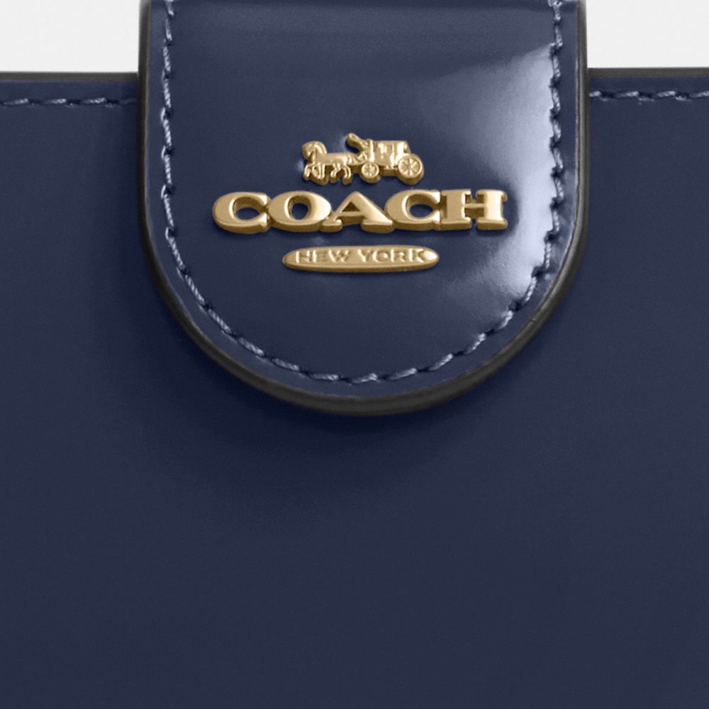 COACH®,Medium Corner Zip Wallet,Bi Fold,Metal,Logo,Casual,