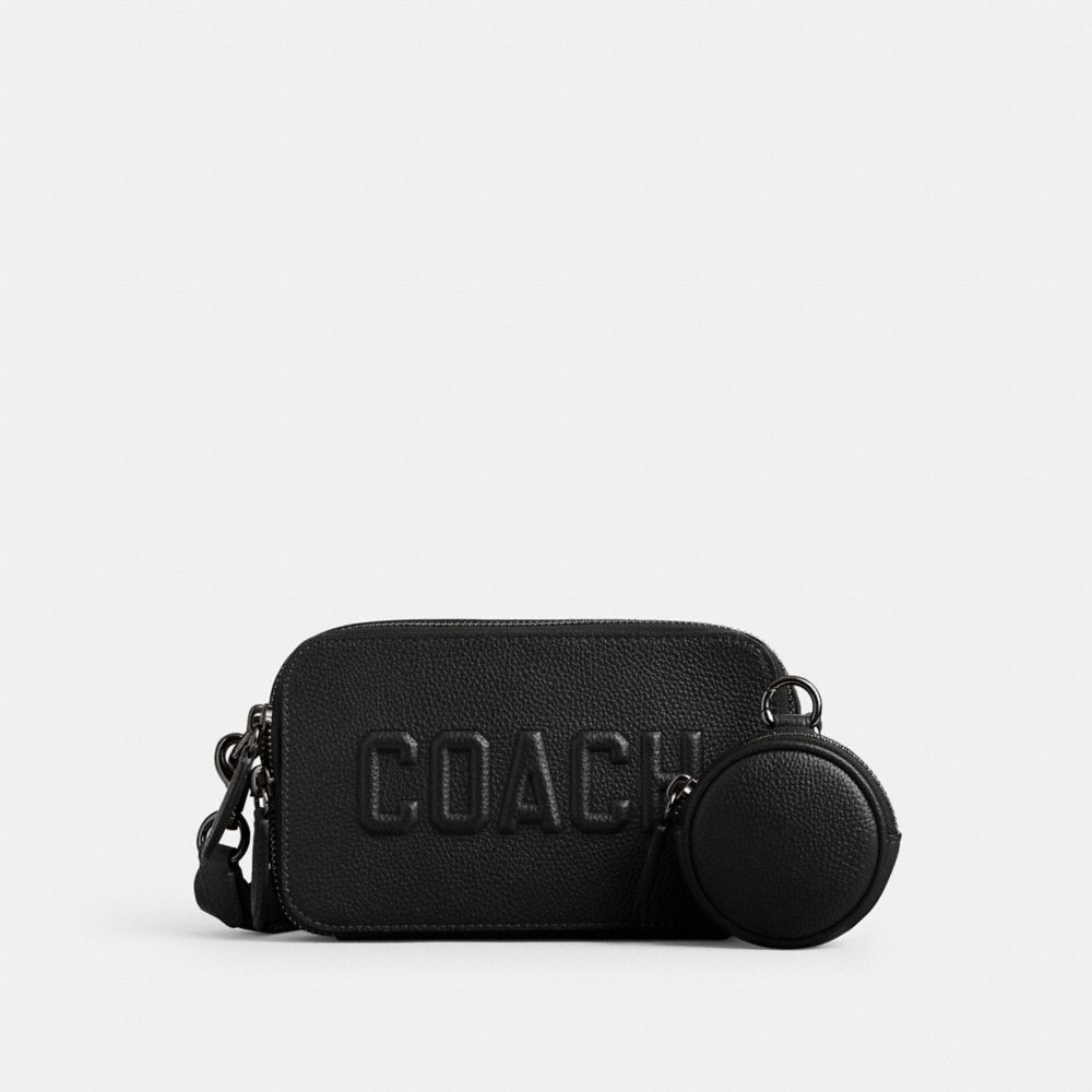 Coach Charter Slim Crossbody With  Graphic In Black