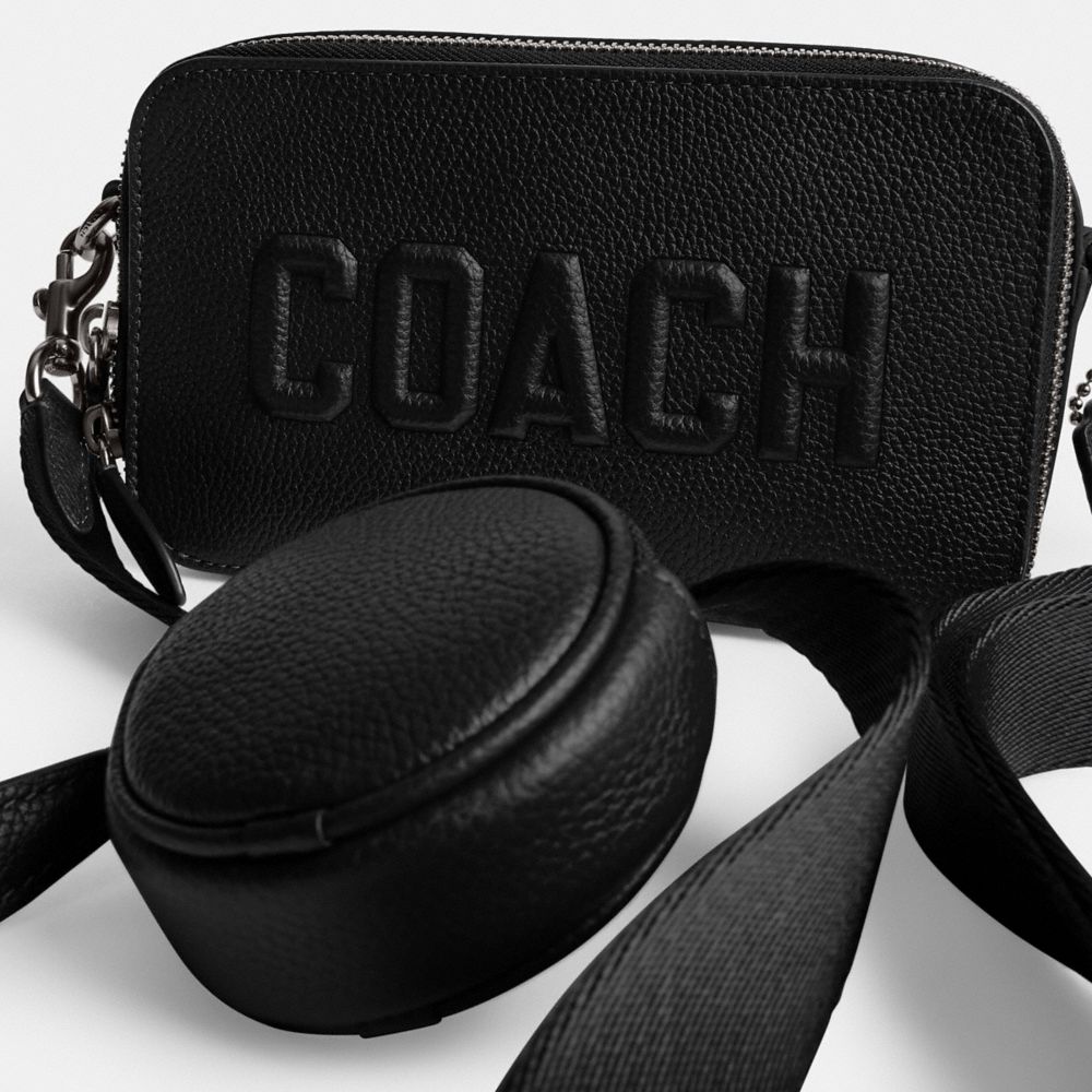 Coach Charter Slim Crossbody With  Graphic In Black