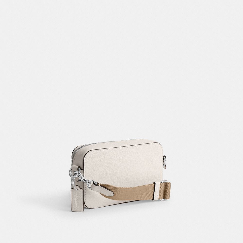 Coach Charter Slim Crossbody With  Graphic In Chalk