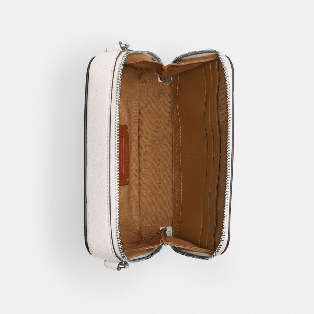 Coach Charter Slim Crossbody With  Graphic In Chalk
