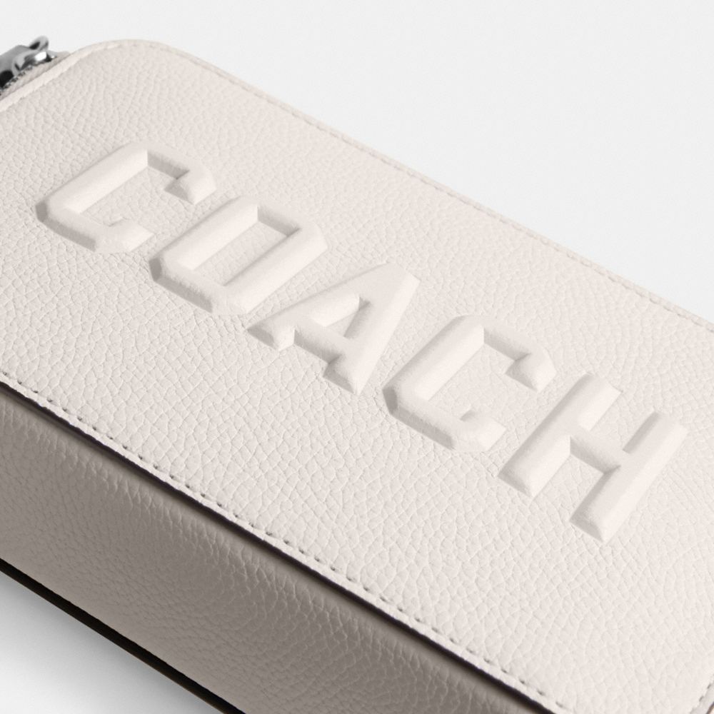 Coach Charter Slim Crossbody With  Graphic In Chalk
