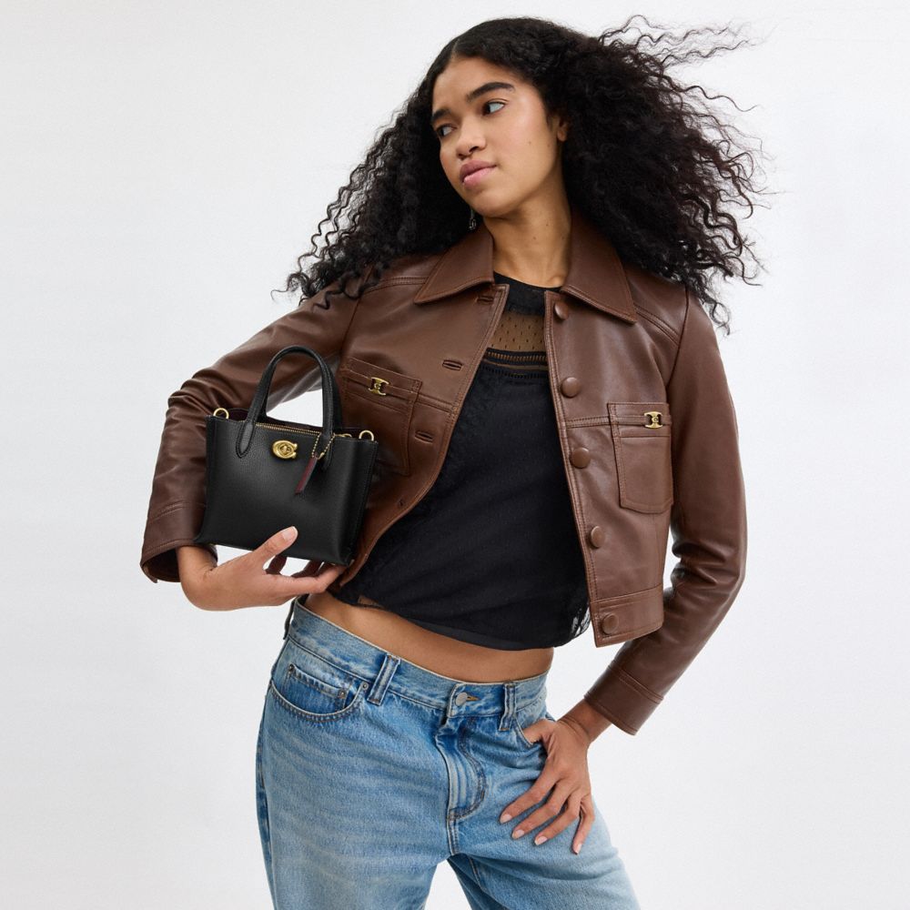 COACH®,Willow Tote Bag 18,,Detail View