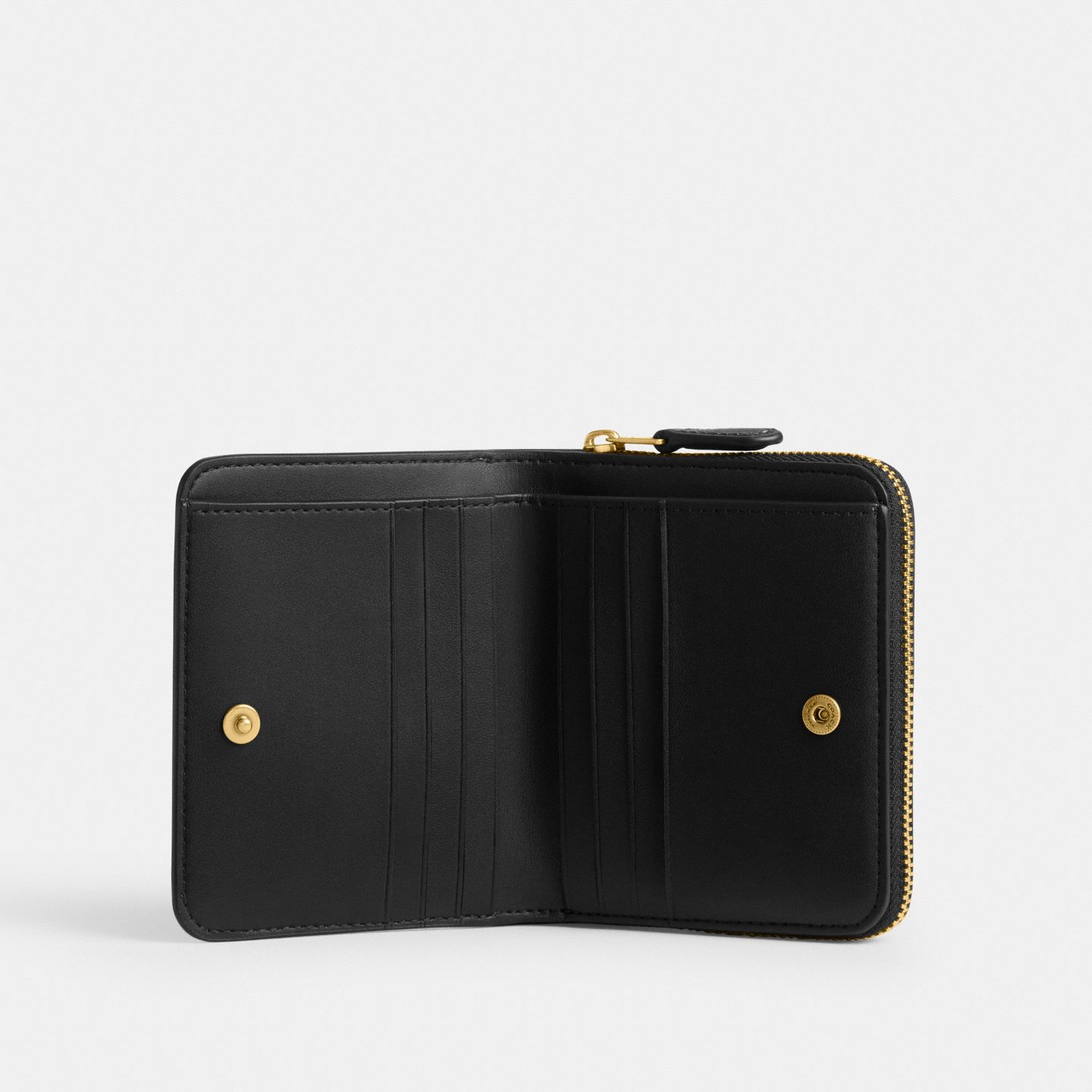 Кошелёк-бифолд Coach New York, цвет: Латунный / Чёрный — фото 3