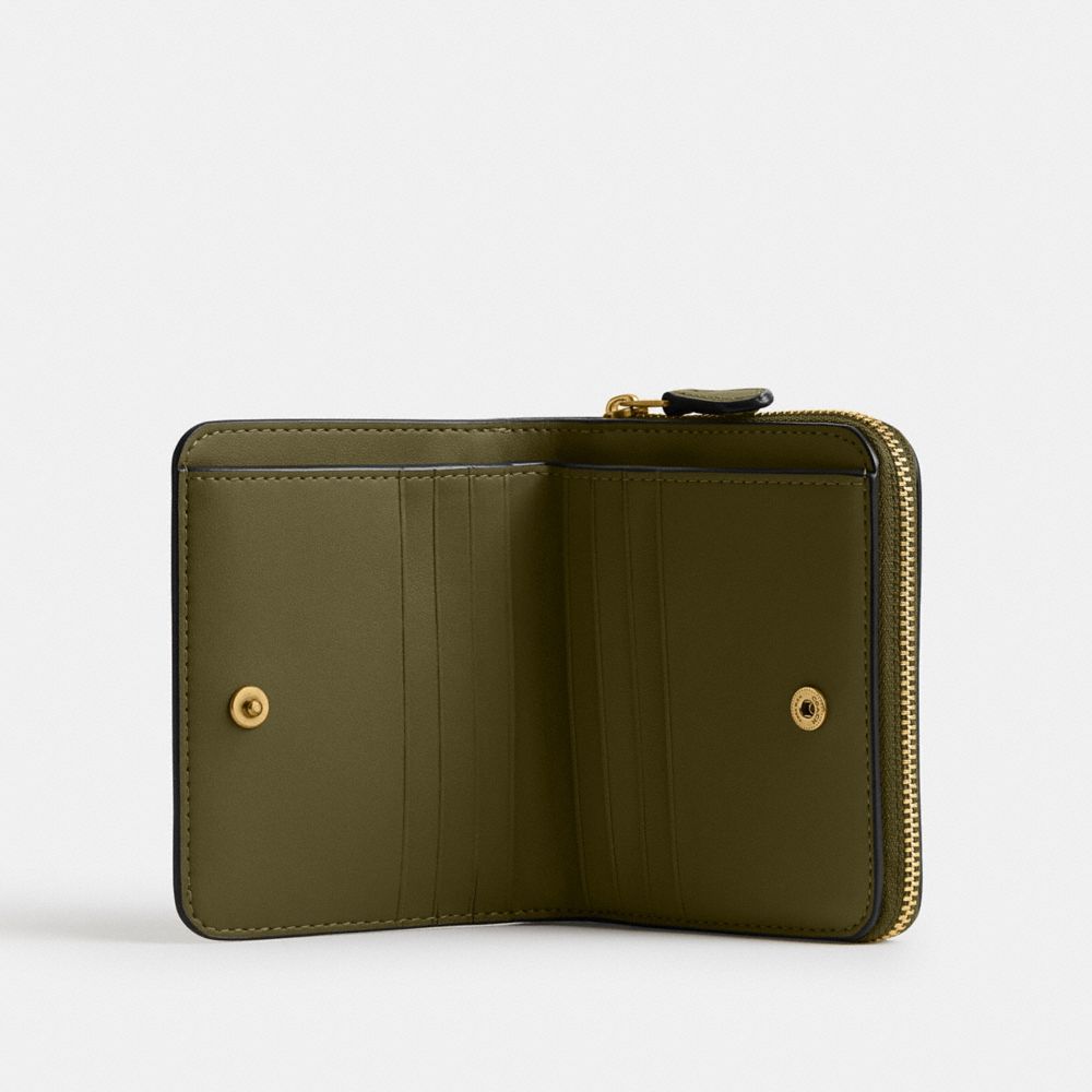 COACH®,New York Billfold Wallet,Bi Fold,Logo,Metal,Casual,,Inside View,Top View