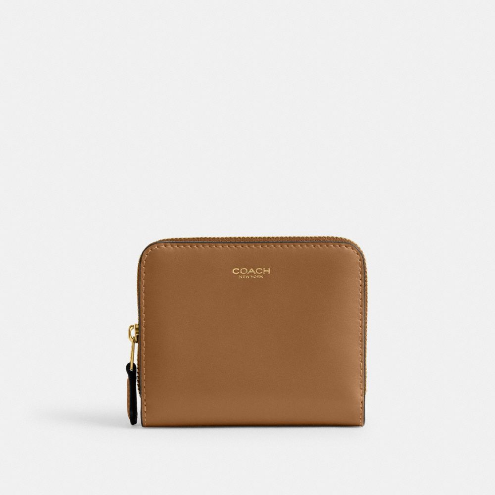 Coach New York Billfold Wallet In Brass/honey Brown