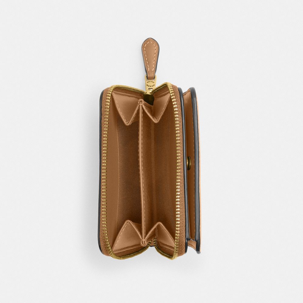 Coach New York Billfold Wallet In Brass/honey Brown