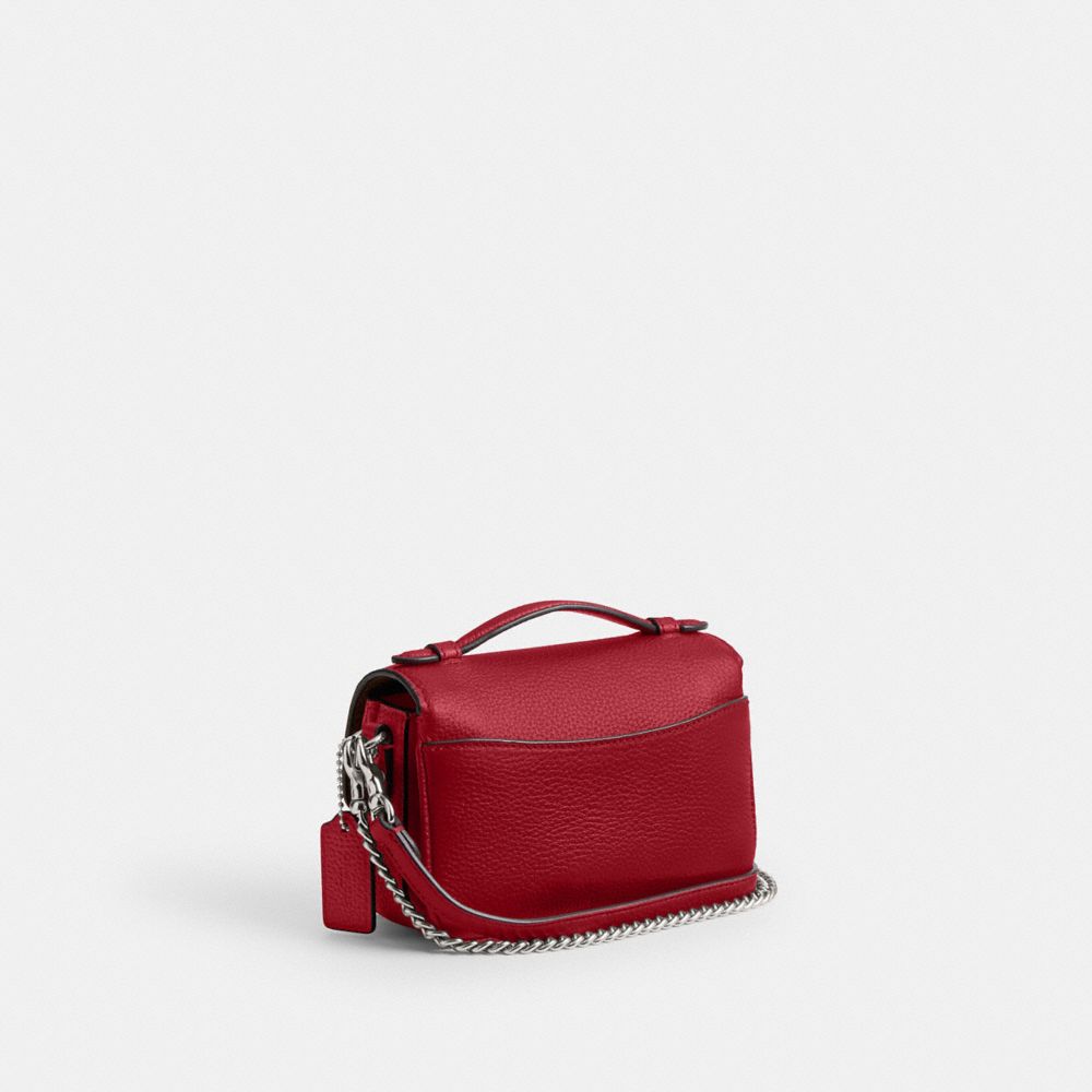 COACH®,SAC PORTÉ-CROISÉ CASSIE 17,Argent/Rubis,Angle View