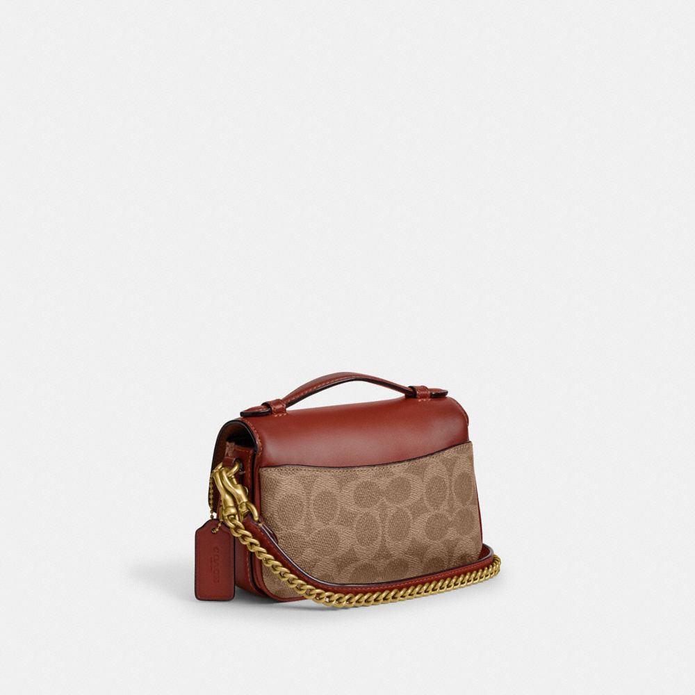 COACH®,Cassie Crossbody Bag 17 In Signature Canvas,,Angle View