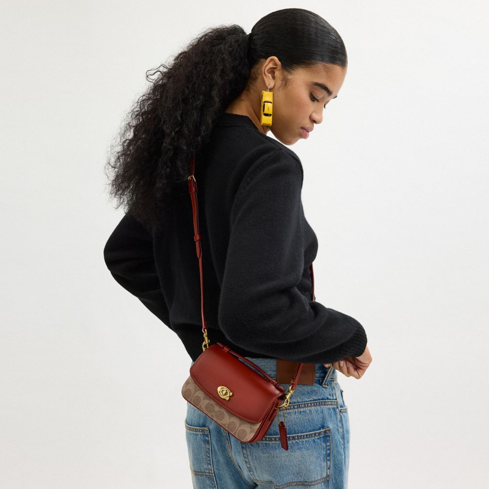 COACH®,Cassie Crossbody Bag 17 In Signature Canvas,
