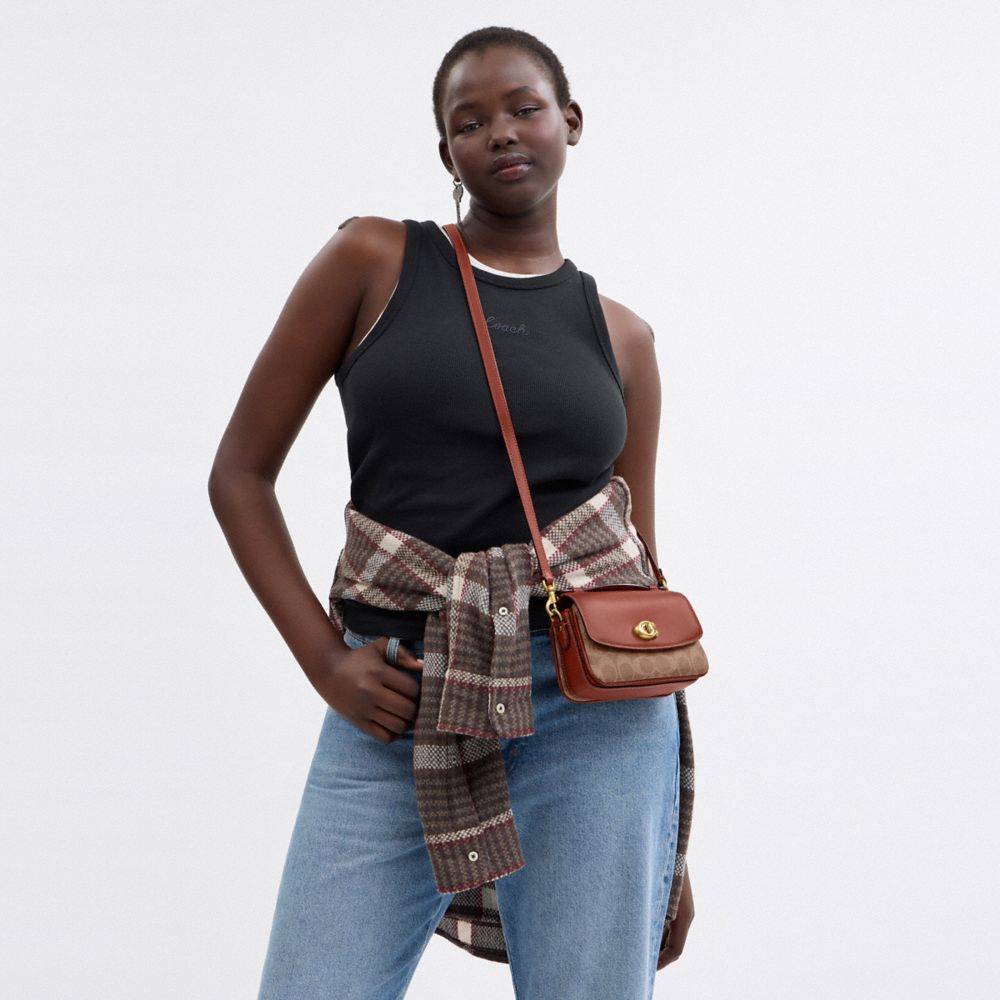 COACH®,Cassie Crossbody Bag 17 In Signature Canvas,
