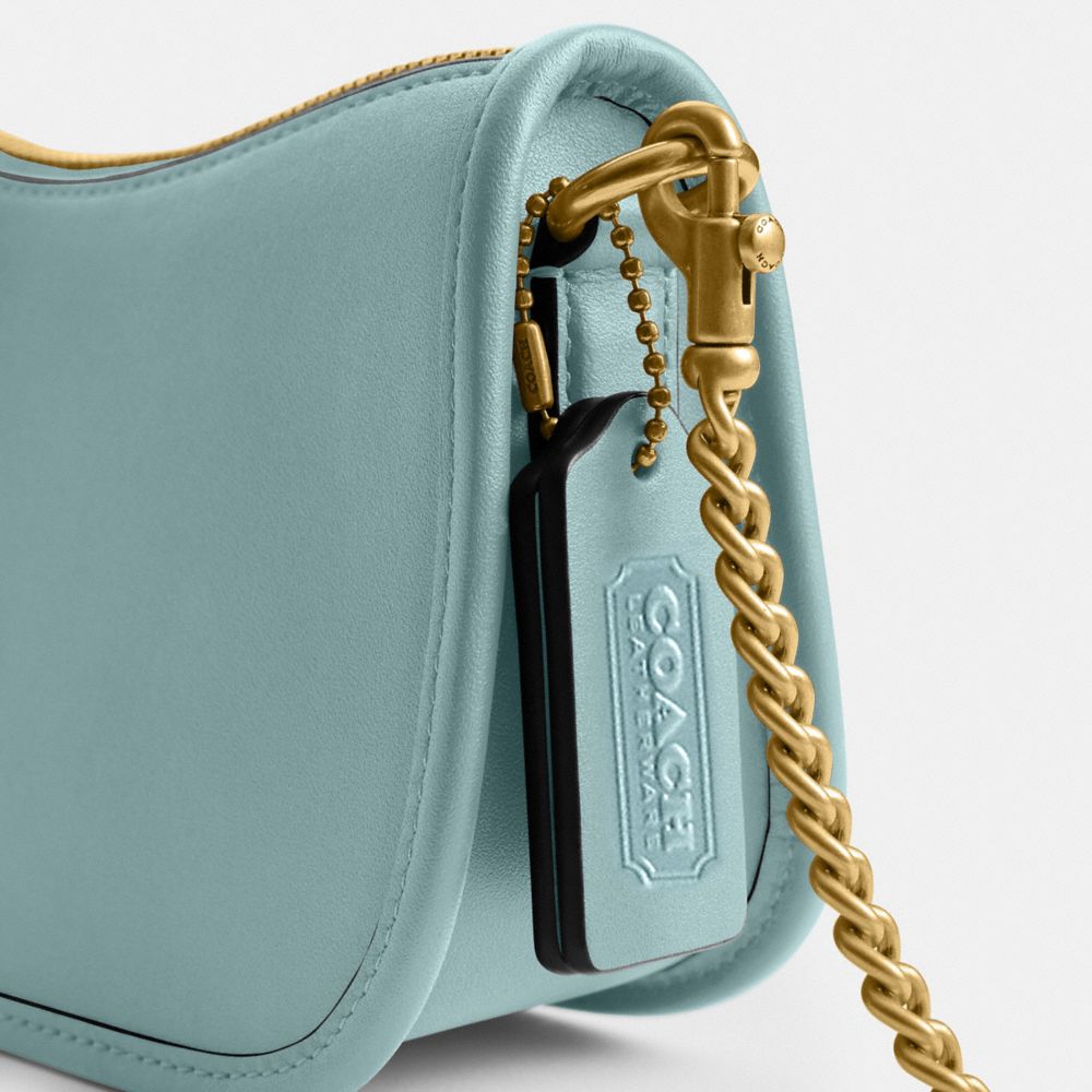 COACH®,Swinger Bag 20,Leather,Shoulder Bag,Logo,Brass,Casual,,Closer View