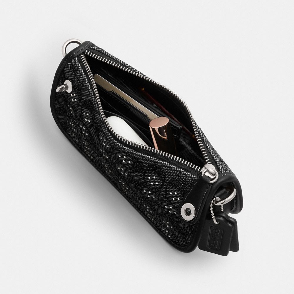 Swinger Bag 20 With Chain In Crystal Signature Jacquard