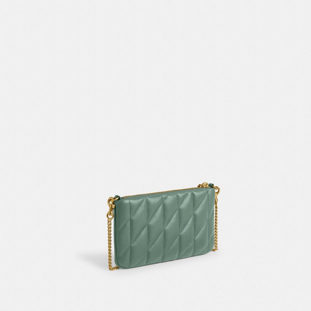 Shop Coach Pouch Mit Kissensteppung In Green