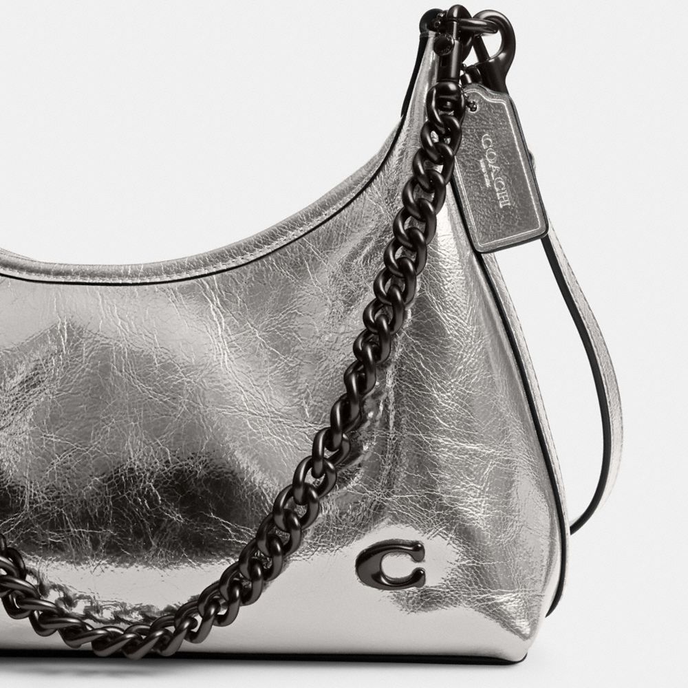 Coach metallic deals shoulder bag