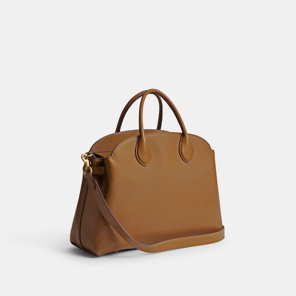 Coach Soft Empire Carryall Bag 28 In Brass/honey Brown