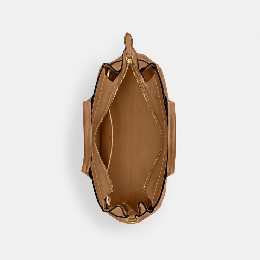 Coach Soft Empire Carryall Bag 28 In Brass/honey Brown
