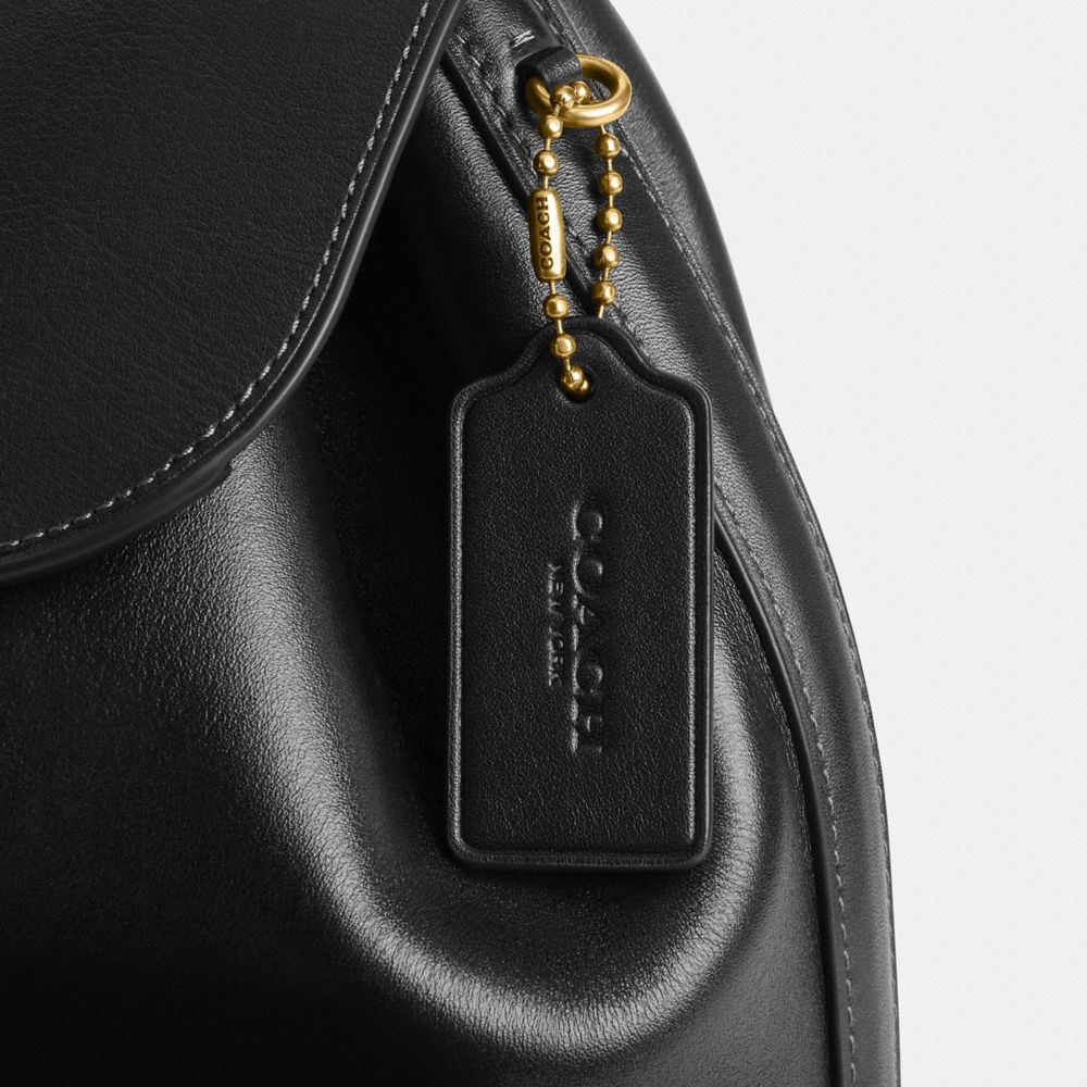 COACH®,Crosby Backpack 28,Backpack,Logo,Metal,Compact,Casual,Black,Closer View