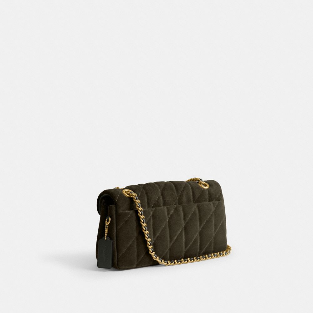 COACH®,Tabby Shoulder Bag 26 With Quilting,Shoulder Bag,Metal,Logo,Shoulder Guard,Compact,Day Party,,Angle View