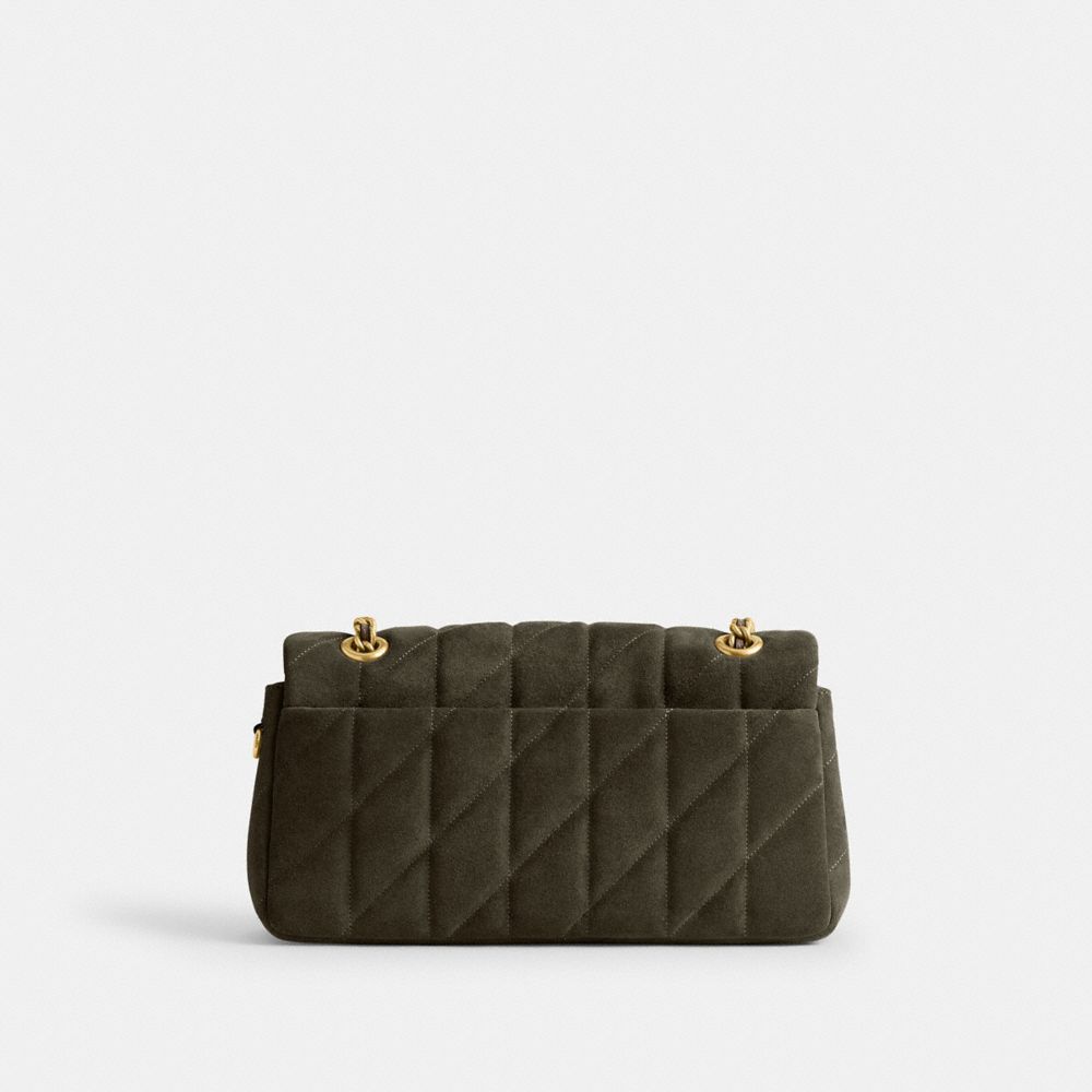 COACH®,Tabby Shoulder Bag 26 With Quilting,Shoulder Bag,Metal,Logo,Shoulder Guard,Compact,Day Party,,Back View