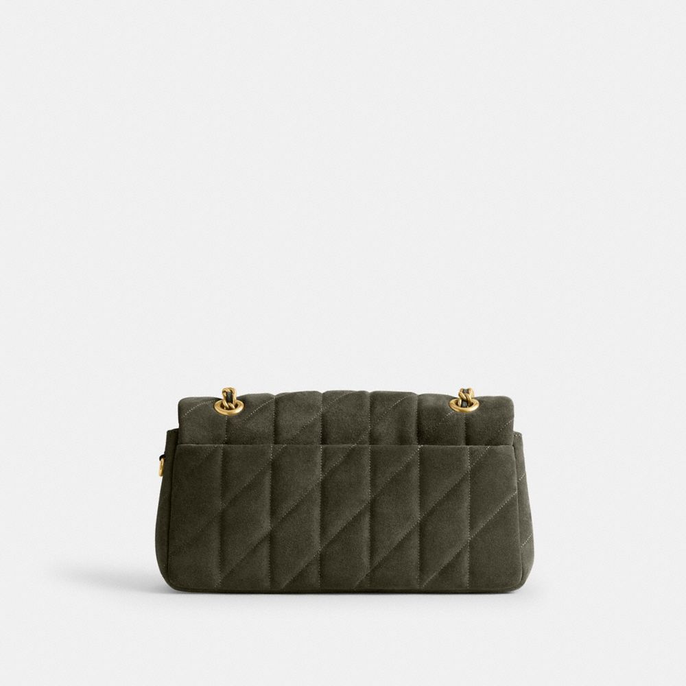 Coach Tabby Shoulder Bag 26 With Quilting In Green