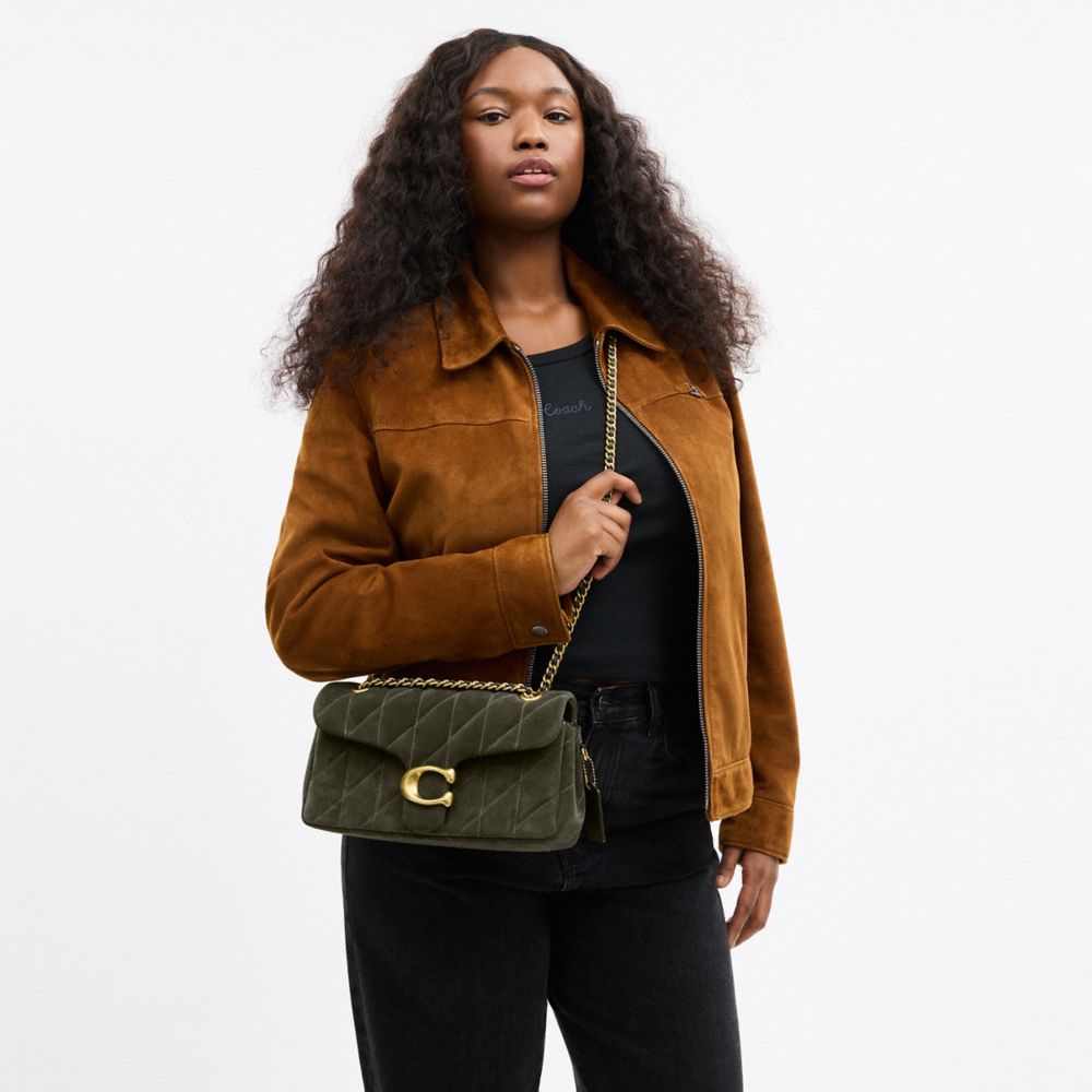 Coach Tabby Shoulder Bag 26 With Quilting In Green