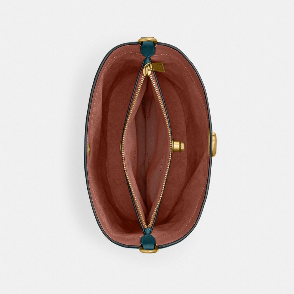 COACH®,ウィロウ ソフト バケット バッグ,ハンドバッグ＆サッチェルバッグ,ﾌﾞﾗｽ/ﾏﾘﾝ